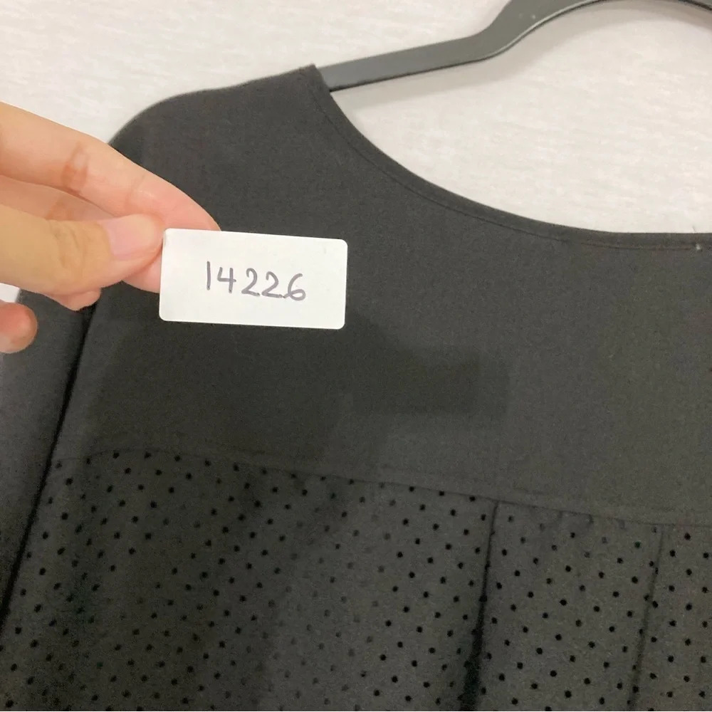 New Calvin Klein‎ Black Polka Dot Round Neck Long Sleeve Business Casual Top 3X - Picture 12 of 12